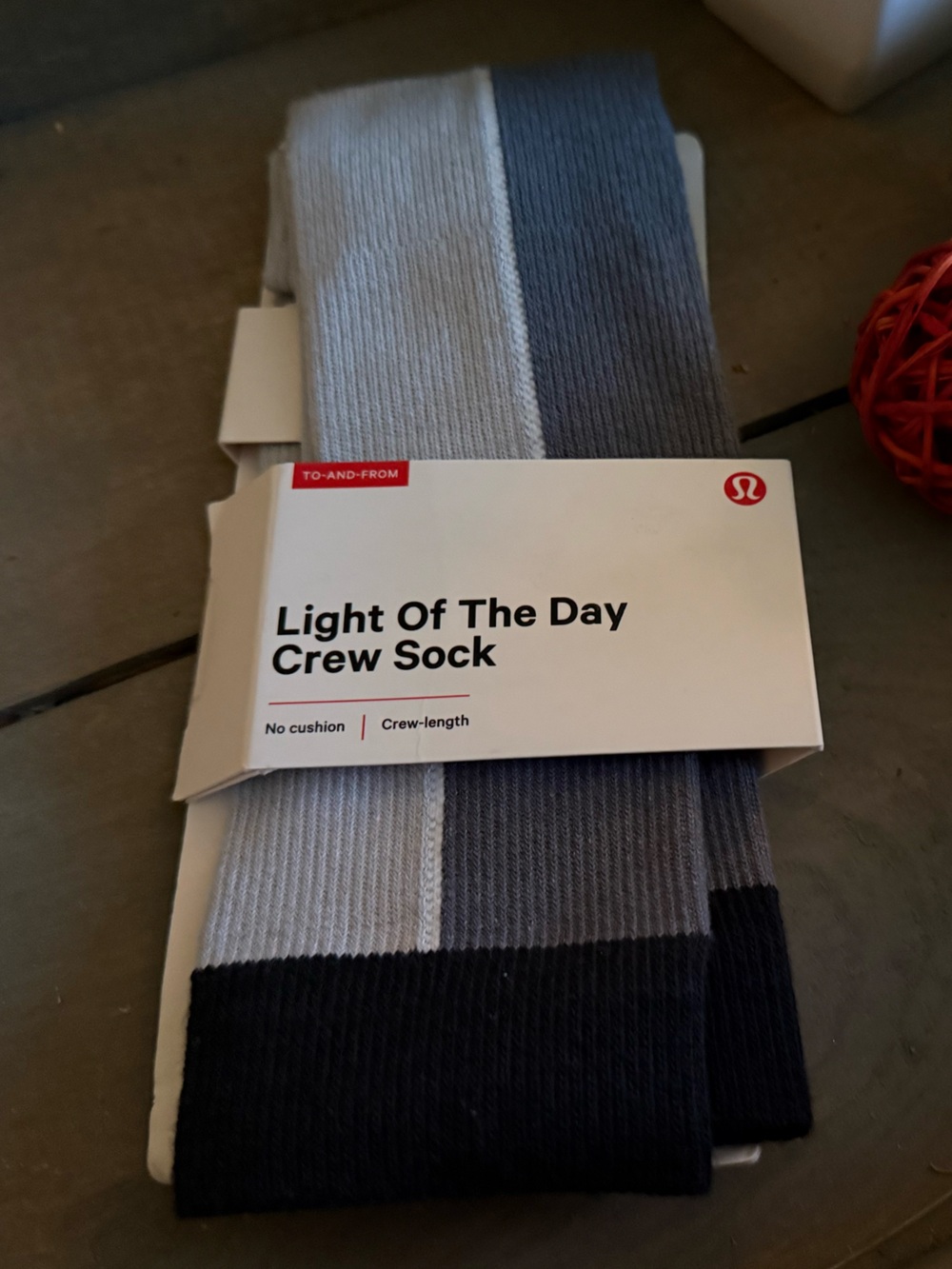 lululemon athletica Light Of The Day Crew Sock - Light Gray & Charcoal